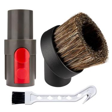Imagem de Escova redonda de crina de cavalo macia compatível com aspirador de pó Dyson Gen 5 Gen5 V15 V12 V11 V10 V8 V7