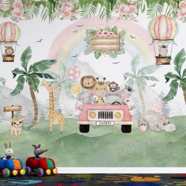 Imagem de Papel de Parede Infantil Safari AL 209 - AloPapers, 2,50m de largura, 