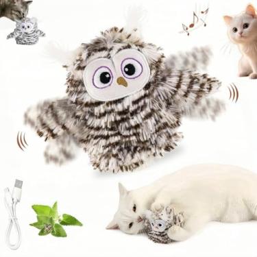 Imagem de Tingwhite Brinquedos simulados de pássaros e gatos com controle remoto, brinquedos de menta para gatos simulados que chilrear e tocar, pássaros voadores interativos e brinquedos para gatos em