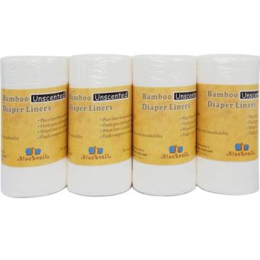 Imagem de Fraldas BlueSnail Rayon Sem Perfume - Pacote com 400 Unidades (4 Pacot