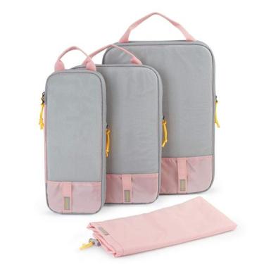 Imagem de Conjunto de Cubos de Compressão BAGSMART para Viagens - 4 Peças para M