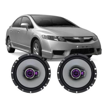 Imagem de Kit Alto Falante Pioneer Dianteira Honda New Civic 200w Par, Preto
