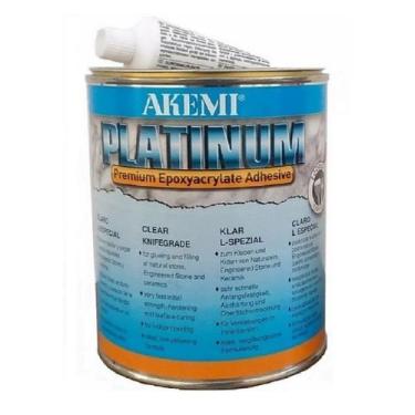 Imagem de Cola Epóxi Platinum Quartzo Mármores Akemi 1,0 Kg - Akemi Brasil