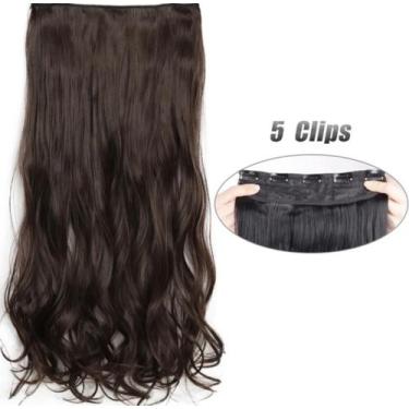 Imagem de Aplique de Cabelo Tic Tac em Fibra Bio Orgânica Ondulado  70cm Super N