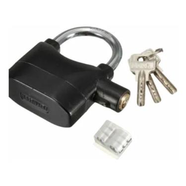 Imagem de Cadeado  Antifurto Com Alarme Portão,Bike,Moto,Comércio - Schneider Ac