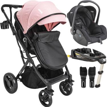 Imagem de Carrinho de Bebe Bebe Conforto Base ISOFIX Kiddo Vox II Rosa