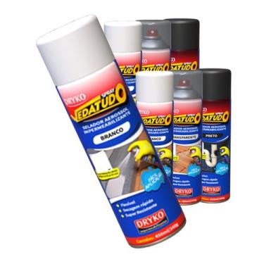 Imagem de KIT C/ 3 Borracha Líquida Impermeabilizante Spray Vedatudo Impermeável