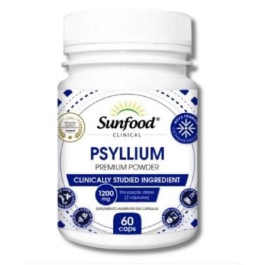 Imagem de Psyllium Premium Powder 1200mg 60 caps  Sfood, Natural
