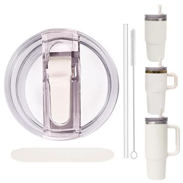 Imagem de Tampa de substituição à prova de vazamento com canudo - Apto para Stanley ProTour Quencher e Quencher H2.0 590 ml, copo de 850 g (sugador de creme, 590 ml e 850 g)