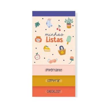 Imagem de Bloco Listas Cartões Gigantes Happy