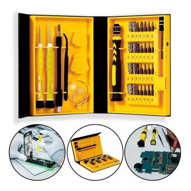 Imagem de Kit Chave de Precisão Bit Fenda sl Philips ph Torx T Hexagonal H U1 Triangular Estrela Y Canhão M agulha Pentalobe