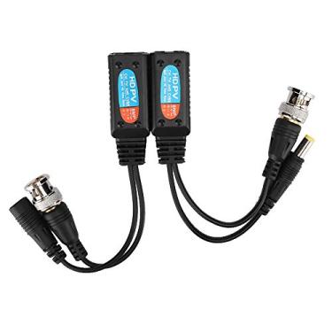 Imagem de Generic Cabo coaxial para adaptador Ethernet, adaptador Ethernet para coaxial com indicador LED, divisor coaxial ABS preto para sinais de vídeo
