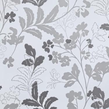 Imagem de Amaowdc Papel de parede de papel de parede vintage de papel de contato de folhas para armários vinil removível à prova d'água autoadesivo papel de parede amigável para locatário para quarto e banheiro