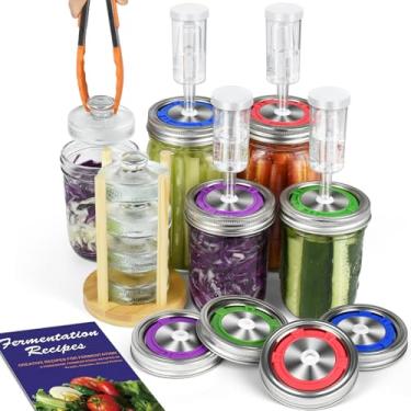 Imagem de Artcome Kit De Fermentação Com Câmara Ar Água 22 Peças - Fácil Para Potes Vidro Boca Larga (Potes Não Incluídos)