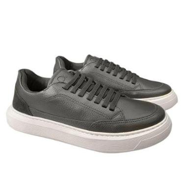 Imagem de Ténis Ogochi Masculino Couro Sintetíco Com Elástico Preto-Masculino