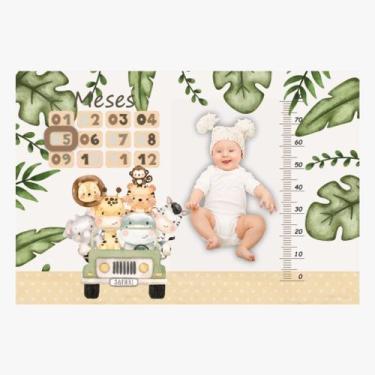 Imagem de Cenario Tapete Mesversário Para Bebe Menino E Menina - Miguel Baby, Sa