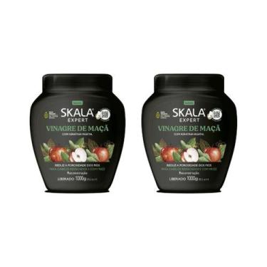 Imagem de Creme Skala 1Kg Vinagre De Maçã Com Keratina-Kit C/2Un