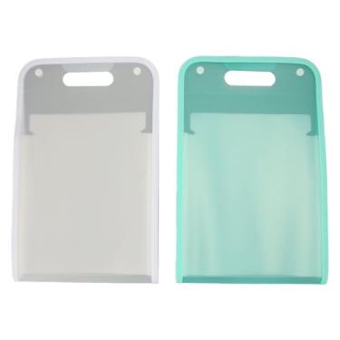 Imagem de 2 Defina o Organizador de Arquivos de Acordeão Vertical, 13 Bolsos Em Expansão da Pasta Arquivos, Bolsa Armazenamento Alta Capacidade para Estudantes Testam Papéis, Suporte Papelada Portátil (Branco