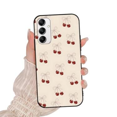 Imagem de Zrutru Capa de telefone fofa cereja para Samsung Galaxy A14 5G Capa com estampa bonita e bonita à prova de choque, capa protetora feminina de TPU para Samsung A14 de 6,6 polegadas