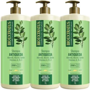 Imagem de kit 3 Shampoo Antiqueda Jaborandi 1 L Bio Extratus - BIOEXTRATUS