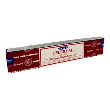 Imagem de Incenso Massala Celestial Satya Indiano Cx com 12 Varetas - Lua Místic