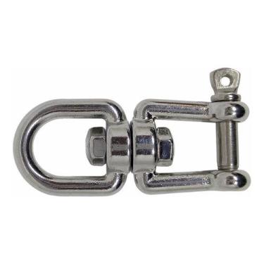Imagem de Manilha Dupla Engate Rápido 6 Mm Aço Inox 316 Olhal Manilha - Abrolhos