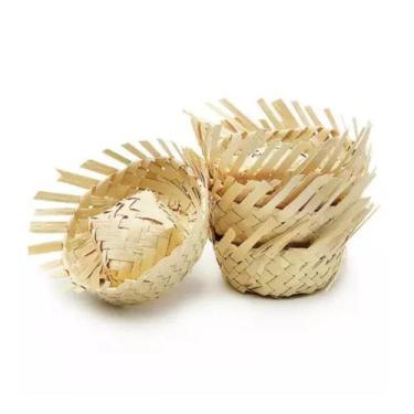 Imagem de Mini chapéu de palha com 10 Unidades - KLF