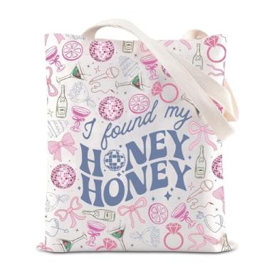 Imagem de Bolsa de mão Last Disco Bride I Found My Honey Inspire, presente de despedida de solteira, tema de discoteca, presentes, My Honey T