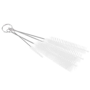 Imagem de Escova de escova de garrafa escova de escova de bun de nylon de nylon manípulo de aço inoxidável