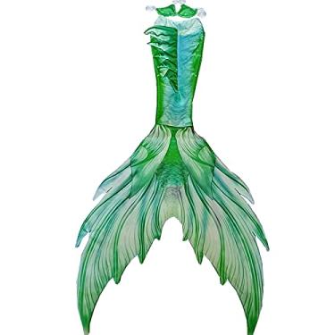 Imagem de Fabulous Mermaid Dress for Adult Women Men Mermaid Costume with no Flipper Beach Mermaid Swimsuits Bikini Sets