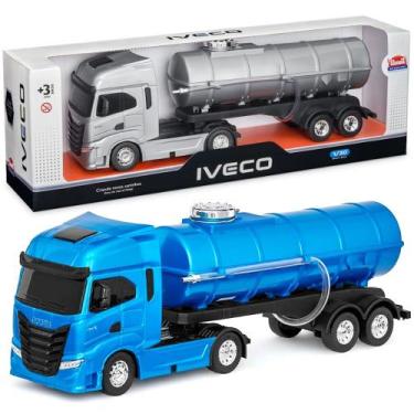 Imagem de Caminhão de Brinquedo Iveco Articulado Tanque de Água com Mangueira - 