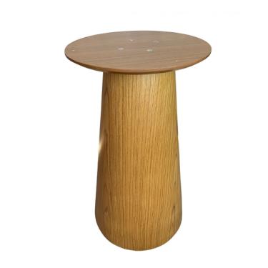 Imagem de Base Para Mesa Cone em Madeira Tampos 60cm Até 110cm Marrom