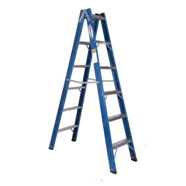 Imagem de Escada Tesoura Dupla Em Fibra Premium 1,80M 6 Degraus Wbertolo