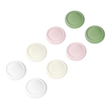 Imagem de PlayVital Thumb Grips for Nintendo Switch 2, 8-Pack Silicone Joystick Caps for Joycon 2, Cute Accessories Comfort Thumbstick Grip Covers - White & Antique Yellow & Pink & Matcha Green