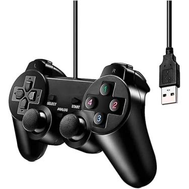 Imagem de Controle Usb para PC Computador Notebook Joystick Dualshock Analógico - Feir FR-202