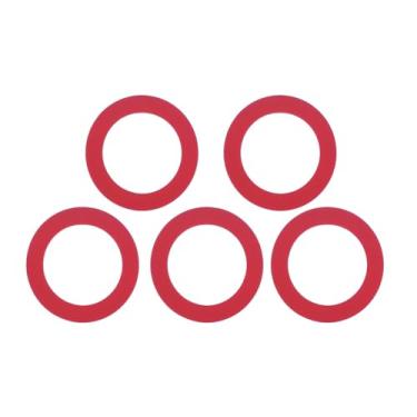 Imagem de T & T Hardware Pacote com 5 vedações de válvula de vaso sanitário – Compatível com Mansfield 0030 para válvulas de descarga 210 e 211 – Kit de vedação de substituição de silicone para vasos sanitários