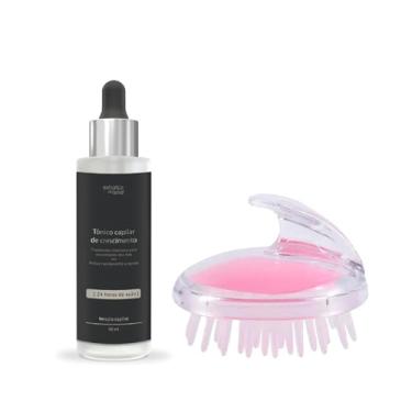 Imagem de Kit Tônico Capilar Crescimento + Escova Massageadora – Tratamento Antqueda, Estímulo do Crescimento do Cabelo e Tratamento da Calvice
