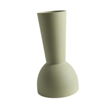 Imagem de Generic Vaso de cerâmica para flores, arranjo floral, decoração de vaso de porcelana, de plantas para sala de estar, decoração de mesa para casa, Verde