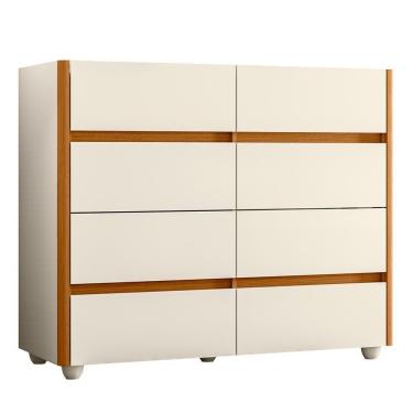 Imagem de Cômoda Aparador Infinite 8 Gavetas Off White-cinamomo - Móveis Albatroz Off White-cinamomo