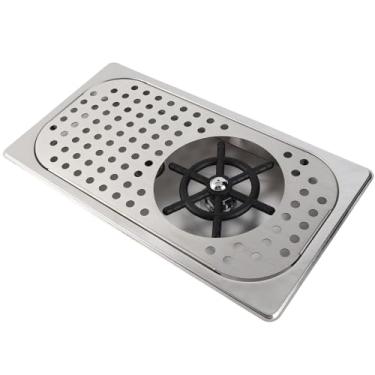 Imagem de WALFRONT 304 Máquina de Gasolina de Lavagem de Vidro de Aço Inoxidável Com Desperdício de Drenagem, Equipamento Automático de Copo Rinser para Cafés Em Casa