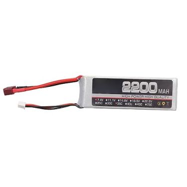 Imagem de RC Bateria LIPO Alto desempenho 7.4V 2200mAh 35C Bateria de polímero de lítio para RC Airplanes Helicopters Drones com xh Balance Head (T plugue)