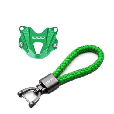 Imagem de jininshengxindianzi Motorcycle Key Cover Cap Compatible With Z250 Z300 Z400 Z800 Z650 Z750 Z900 Z900RS Z1000 ZH2 ZX6R ZX10R Keys Case Shell Protector(K green set YSHYT)