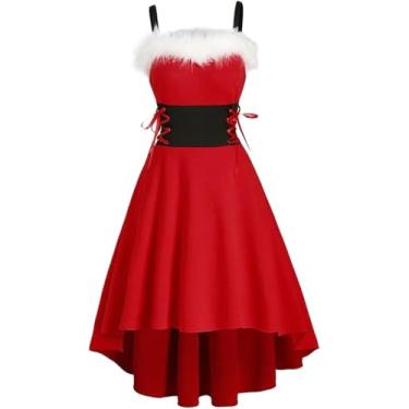 Imagem de Vestido Swig Swig Da Sra. Sata Da Womes Las Ombro A Ombro Vestido Facy De Natal, 1, L
