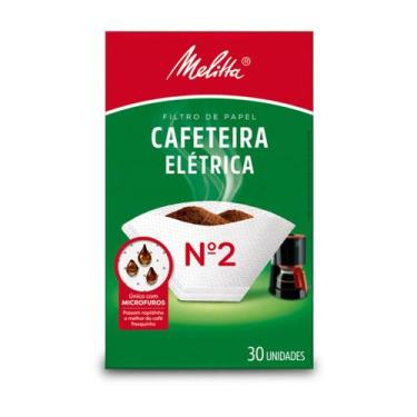 Imagem de Filtro de Papel Melitta Cafeteira Elétrica Nº2 30 Unidades