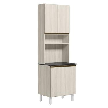 Imagem de Paneleiro Duplo 4 Portas 70cm MDF Kali 12230 Bianco Toq Bianco Toq Nicioli