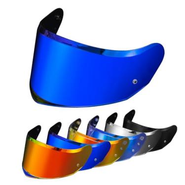 Imagem de PSLER Viseira Stream II - Capacete Stream II Viseira matizada FF808 Pinlock-Ready Face Shield Substituição para Stream II FF808, Azul Escuro