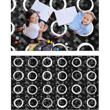 Imagem de OLEEK Tapete grande para sala de aula 20 x 25 cm - Tapetes de sala de aula para quarto de crianças - Tapete de sala de aula primário - Tapete para sala de jogos infantil 20 x 25 cm - Tapetes