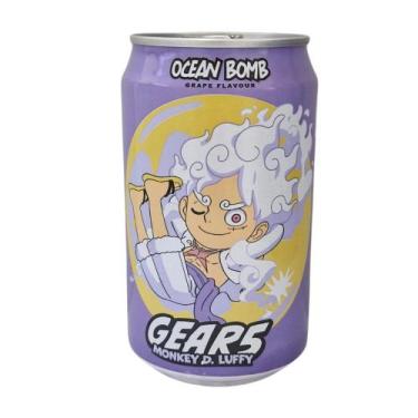 Imagem de Refrigerante Ocean Bomb Lata 330 ml Sabor Uva One Piece - Luffy Gear 5
