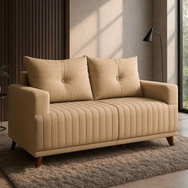 Imagem de Sofá 2 Lugares Leona em Linho Bom Pastor