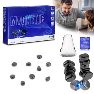 Imagem de Jogo de xadrez magnético, 2025, multijogador, jogo de tabuleiro magnético para crianças e adultos, jogos de mesa, estratégia magnética, jogo de xadrez com pedras e corda, conjunto de xadrez magnético